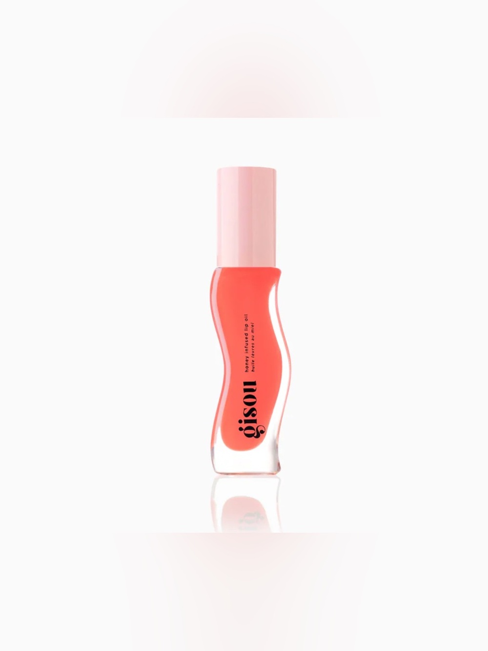 NEW Gisou Honey Infused Lip Oil Bee-llini Peach Full Size